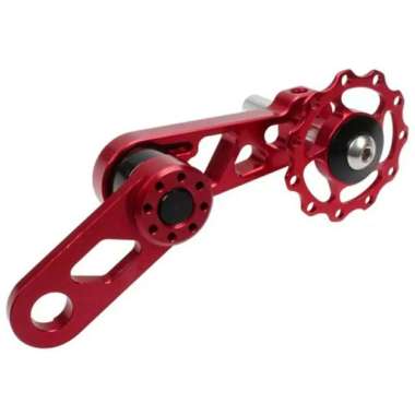 TENSIONER RANTAI SEPEDA PULLEY LITEPRO SINGLE SPEED Red