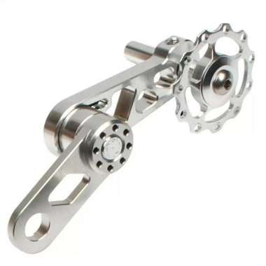 TENSIONER RANTAI SEPEDA PULLEY LITEPRO SINGLE SPEED Silver