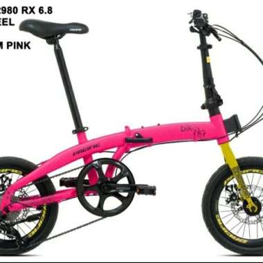 SEPEDA LIPAT PACIFIC RX 6.8 DISCBRAKE 16INCH PINK GOJEK