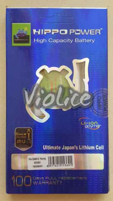 Baterai HIPPO Samsung Galaxy Young S5360 1600 Mah