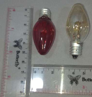 Lampu Bohlam Cabe Cabai Tidur Bening Merah Bagus READY STOK Merah