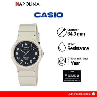 Jam Tangan Pria Casio Standard MQ-24UC-8B Black Dial Matte Beige Resin Band [ Jakarta ]