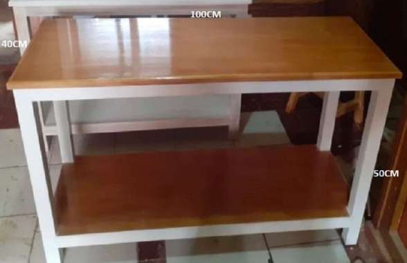 MEJA RAK, MEJA RAK BARANG TIANG PUTIH