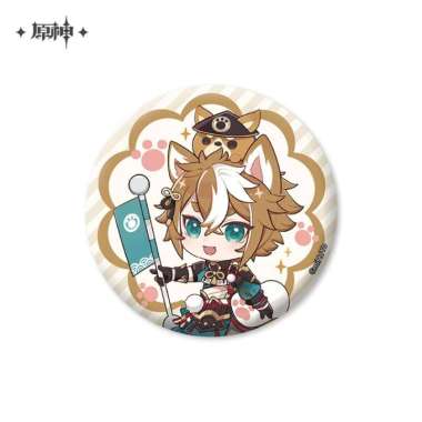 Gorou Chibi Genshin Offline Store Theme Can Badge 6cm - Genshin Impact