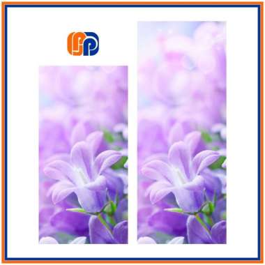 [01-08] STIKER KULKAS 1 PINTU DAN 2 PINTU MOTIF BUNGA Bunga 05 1 Pintu
