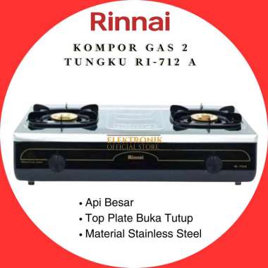 RINNAI KOMPOR GAS 2 TUNGKU RI 712A