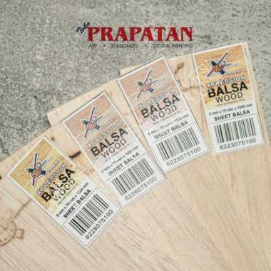 Kayu Balsa Sheet Papan 6mm Sheet 7.5x100cm / Balsa Wood / Kayu Maket