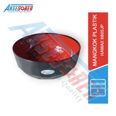 Aksesoren Mangkok Plastik Hawaii [6805JP] / Mangkuk Ramen Jepang / Minori Bowl / Wadah Saji Tempat M