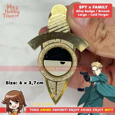 Pin Brooch Spy X Family Loid Forger Cosplay Anime 3 x 5 cm
