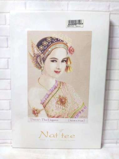 Paket Sulam Kristik Nattee Thai-07 Thai Elegance Lady Girl Wanita