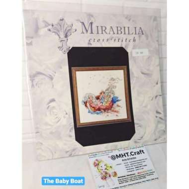 POLA Sulam Kristik Strimin Asli Original Mirabilia Baby Boat Bayi MD16