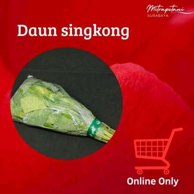 Daun singkong segar, sayur daun singkong, daun singkong