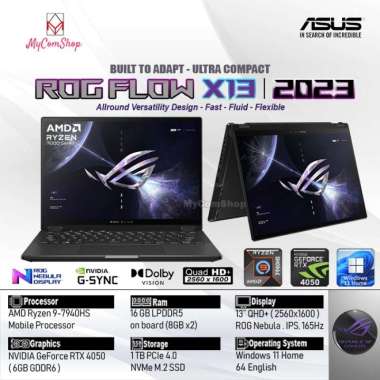ASUS ROG FLOW X13 GV302XU RYZEN 9-7940HS 16GB RAM 1TB SSD RTX 4050 6GB