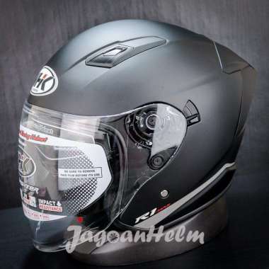 NHK HELM R1 MAX SOLID | BLACK DOFF | DOUBLE VISOR M