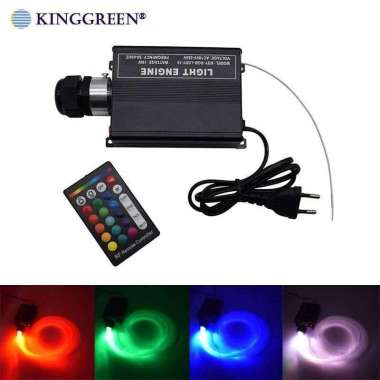 Mesin Lampu Hias LED Fiber Optik Remot Kontrol RF RGBW 16W