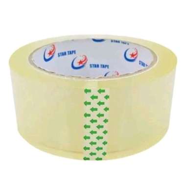 LAKBAN PLASTIK STAR TAPE 45 MM 90 YARD Lakban Star Tape Isolasi
