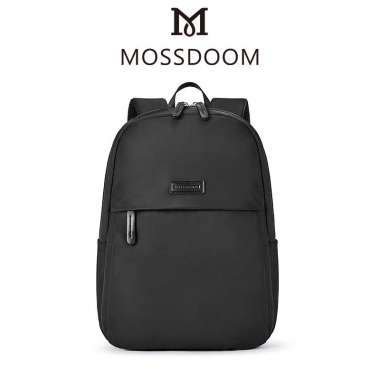 ZS MOSSDOOM Tas Ransel Wanita Tahan Air Tas Sekolah Hitam