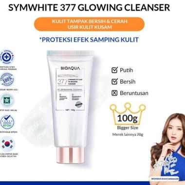 BIOAQUA FACIAL WASH SYMWHITE 377 LOW PH BRIGHTENING CLEANSER 100 GRAM