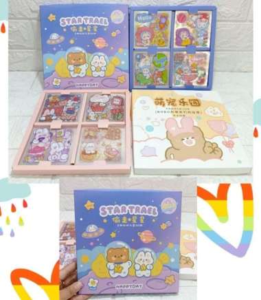 STIKER KOREA 2D ISI 100pcs//STICKER AESTHETIC Bobo 100pcs
