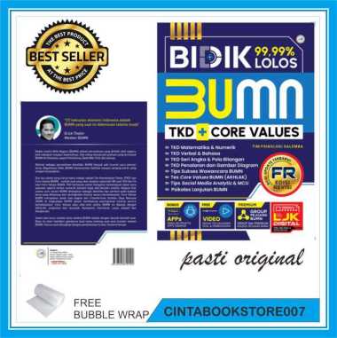 BUKU LOLOS BUMN 2023 BIDIK 99,99% LOLOS BUMN TKD + CORE VALUES 2023