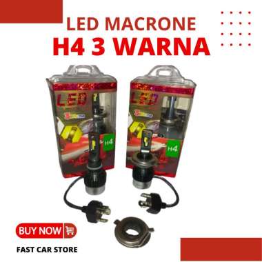 LED LAMPU UTAMA MOBIL TOYOTA AVANZA 2009-2011 H4 3 WARNA LED & PASANG