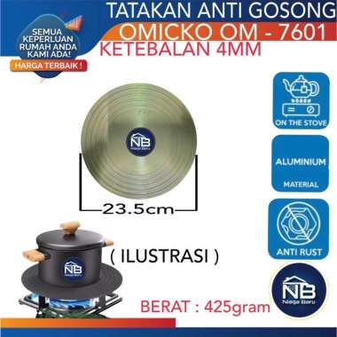 Plat Tatakan Kompor Alas Panci Plat Konduksi Panci Anti Panas Gosong Omicko