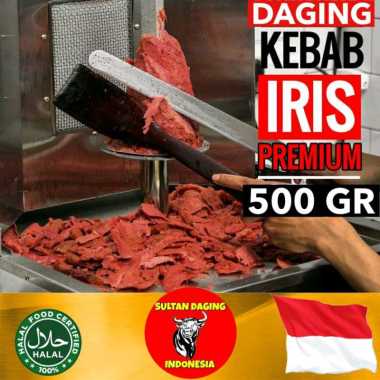 DAGING KEBAB IRIS SAPI 500 GRAM PREMIUM/DAGING PANGGANGAN/DAGING KEBAB