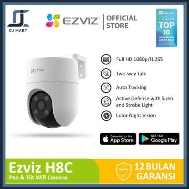 Ezviz H8c Outdoor CCTV Pan & Tilt Wifi IP Camera Auto Tracking 1080p