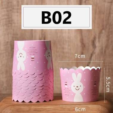 aiGooTan - ALAS CUP CAKE (ISI 10) - Kertas Muffin Paper Cupcake Kue Bolu Roti Wadah Tempat Murah Med