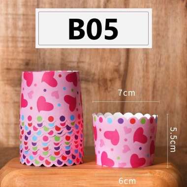 aiGooTan - ALAS CUP CAKE (ISI 10) - Kertas Muffin Paper Cupcake Kue Bolu Roti Wadah Tempat Murah Med