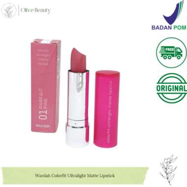 Wardah Colorfit Ultralight Matte Lipstick 01 Parfait Pink