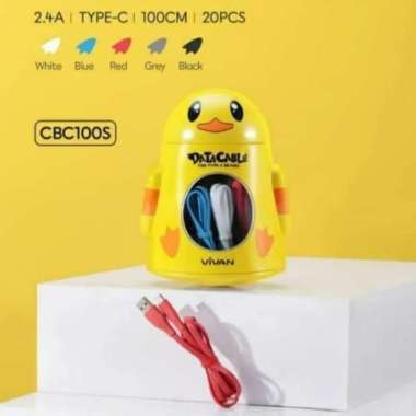 Vivan Kabel Data Type-C CBC100S Cable Data New Vivan CBC100