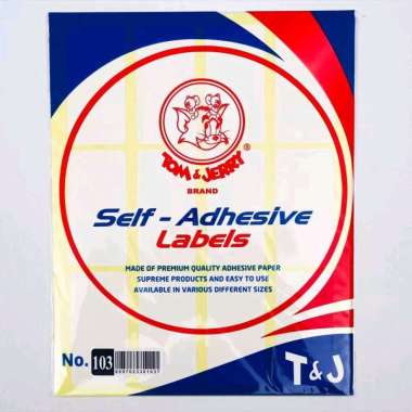 Lebel Stiker Tom & Jerry NO 99 TOM N JERRY