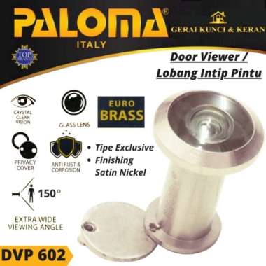 LUBANG PINTU INTIP DOOR VIEWER PALOMA DVP 602 EXCLUSIVE 150 DERAJAT