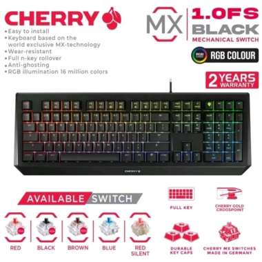 CHERRY MX 01 FS RGB Black Mechanical Gaming Keyboard Full Size MX01 FS Red Switch