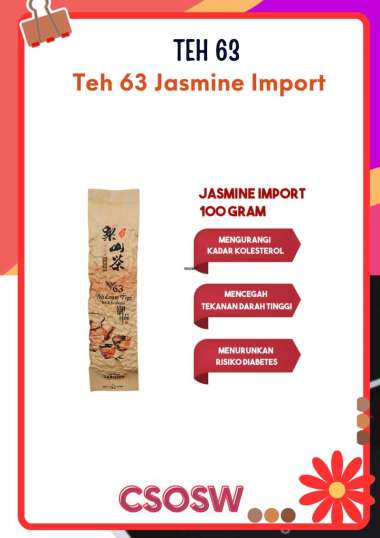 Teh 63 Jasmine Import 100 gram