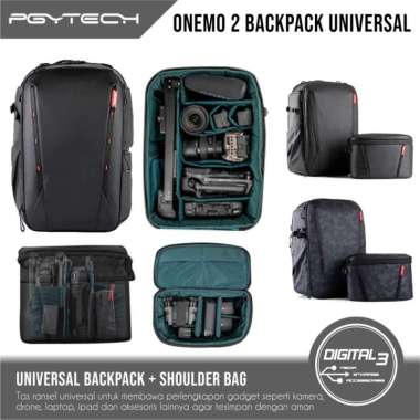 Backpack Bag Ransel PGYTECH ONEMO 2 Tas DJI Drone + DSLR Camera Case 25L Space Black