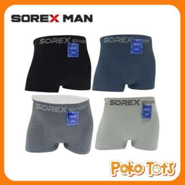 Sorex Man CD Seamless M3802 Celana Dalam Pria CD Boxer Cowo Celana Dalam Sport Boxer Seamless Light 