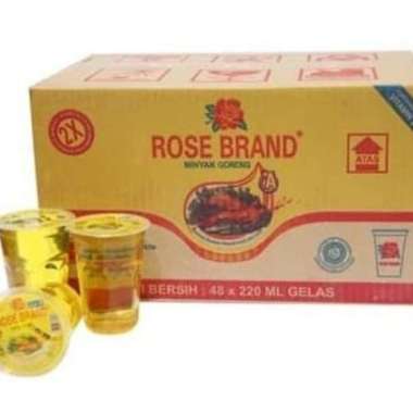 minyak goreng rose brand cup 220 ml dus