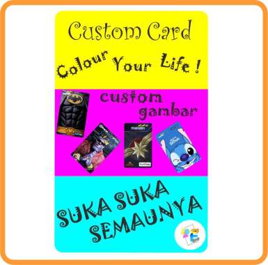 Kartu eMoney eToll Tapcash BRIZZI Custom Suka-Suka Tapcash