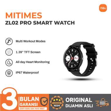 Mitimes ZL02 Pro Smart Watch 1.39 Inch Bluetooth Call Hitam