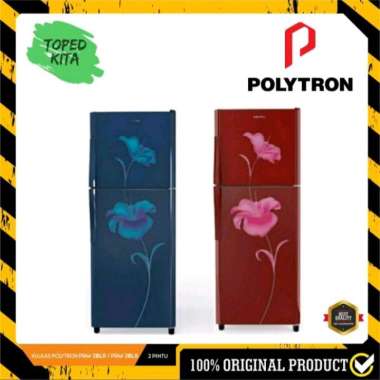 Kulkas Polytron PRM-21BL | 2 pintu PRM21BL 21BLR 21BLB PRM21BLR