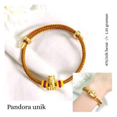 Gelang Tali Liontin Unicorn Koleksi Josean Elegant Hadiah Anak Emas Asli