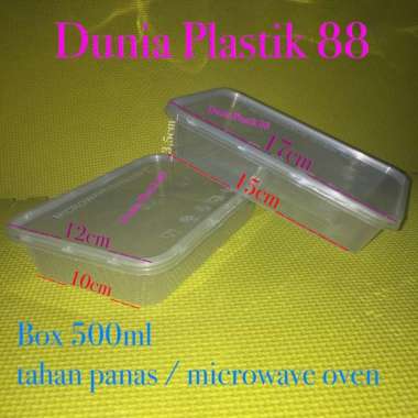 isi25PCS box KOTAK 500ML wadah toples tempat plastik makanan nasi SS MICROWAVE OVEN tahan panas