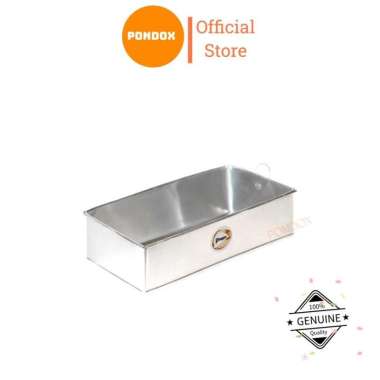 Pondox Loyang Brownies Bakar Kukus Premium / Loyang Persegi Panjang LPP1 18x8x5.5cm