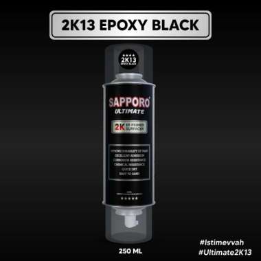 Sapporo Ultimate 2K13 Epoxy Black / 250 ML / 2 Komponen