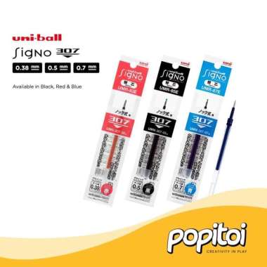 Uni Ball UMR-83E REFILL for Signo 307 Gel Pen 0.38 0.5 0.7 mm Uniball 0.5 mm - BLUE