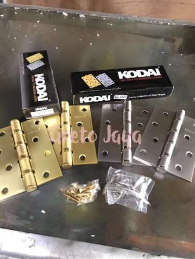 ( KODAI ) Engsel Pintu 4” Tebal Jendela Kupu Kupu 4 inch in inchi Crom Krom Stainless Stenlis Stainl