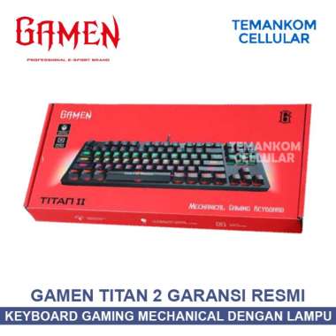 Keyboard Gaming Gamen TITAN 2 Mechanical keyboard key Garansi lampu RGB Led Game Garansi RESMI