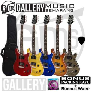 Gitar Elektrik PRS Paul Reed Smith Gitar Listrik PRS Paul Reed Smith PAKET B Fire Red
